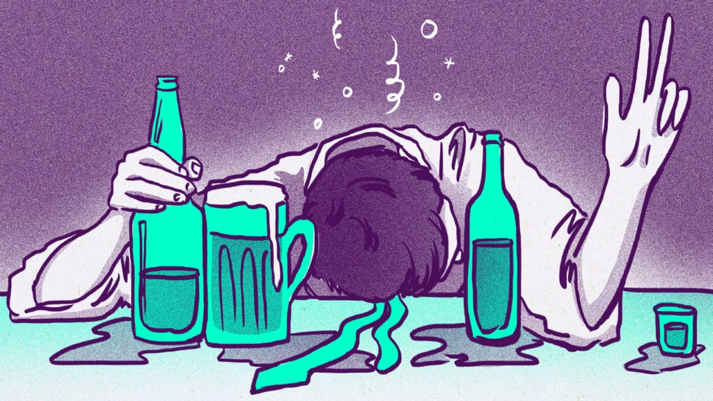A slightly loose state of drunk